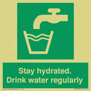 Stay hydrated. Drink water regularly 